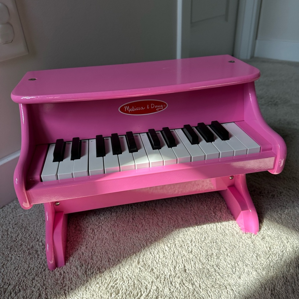 Melissa & Doug Pink and Black Learning Toy Piano